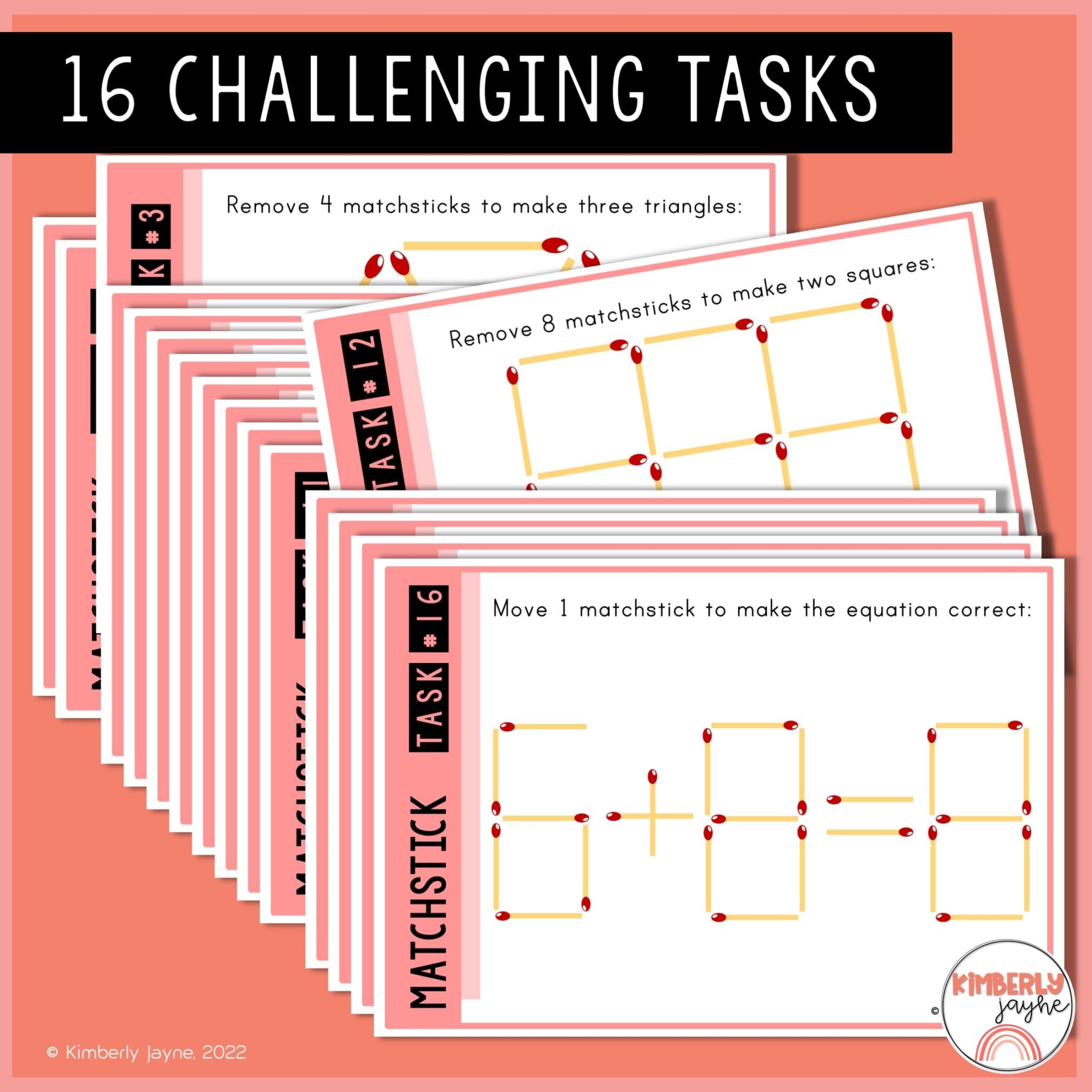 Matchstick Puzzles for Gifted and Talented Students 2 kimberly_jayne_creates_gifted_and_talented_challenge