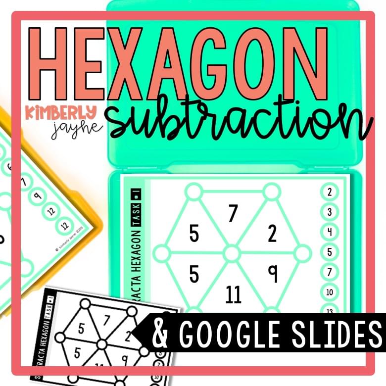 Hexagon Subtraction Puzzles Math Brain Teasers for Gifted Students 1 Kimberly_jayne_creates_gifted_and_talented_extension_tasks