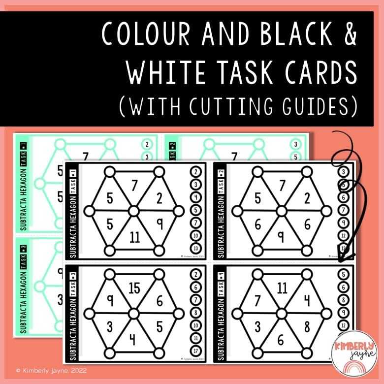Hexagon Subtraction Puzzles Math Brain Teasers for Gifted Students 3 Kimberly_jayne_creates_gifted_and_talented_extension_tasks