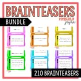Brain Teasers Lateral Thinking Riddles to Challenge Gifted and Talented BUNDLE