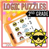 Math Logic Puzzles 2nd Grade Enrichment Volume One